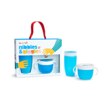 Set para Meriendas - Taza porta Aperitivos y Vaso Antiderrames